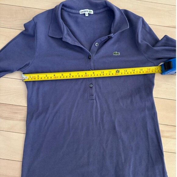 Classic Lacoste long sleeve polo in soft stretch cotton - Picture 7 of 8